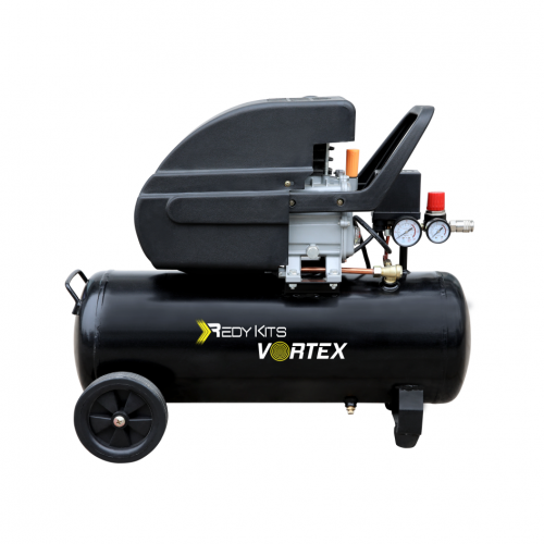 Compresor lubricado de 3.5 HP con tanque de 30 litros. VORTEX